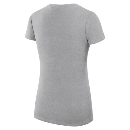 Oklahoma City Thunder G-III 4Her by Carl Banks Women's Super-Slim Fit Lightweight Leopard Heart V-Neck T-Shirt - Heather Gray cheap