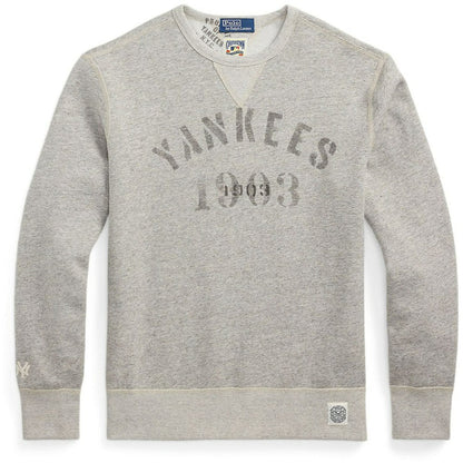 New York Yankees Polo Ralph Lauren Pullover Sweatshirt - Heather Gray