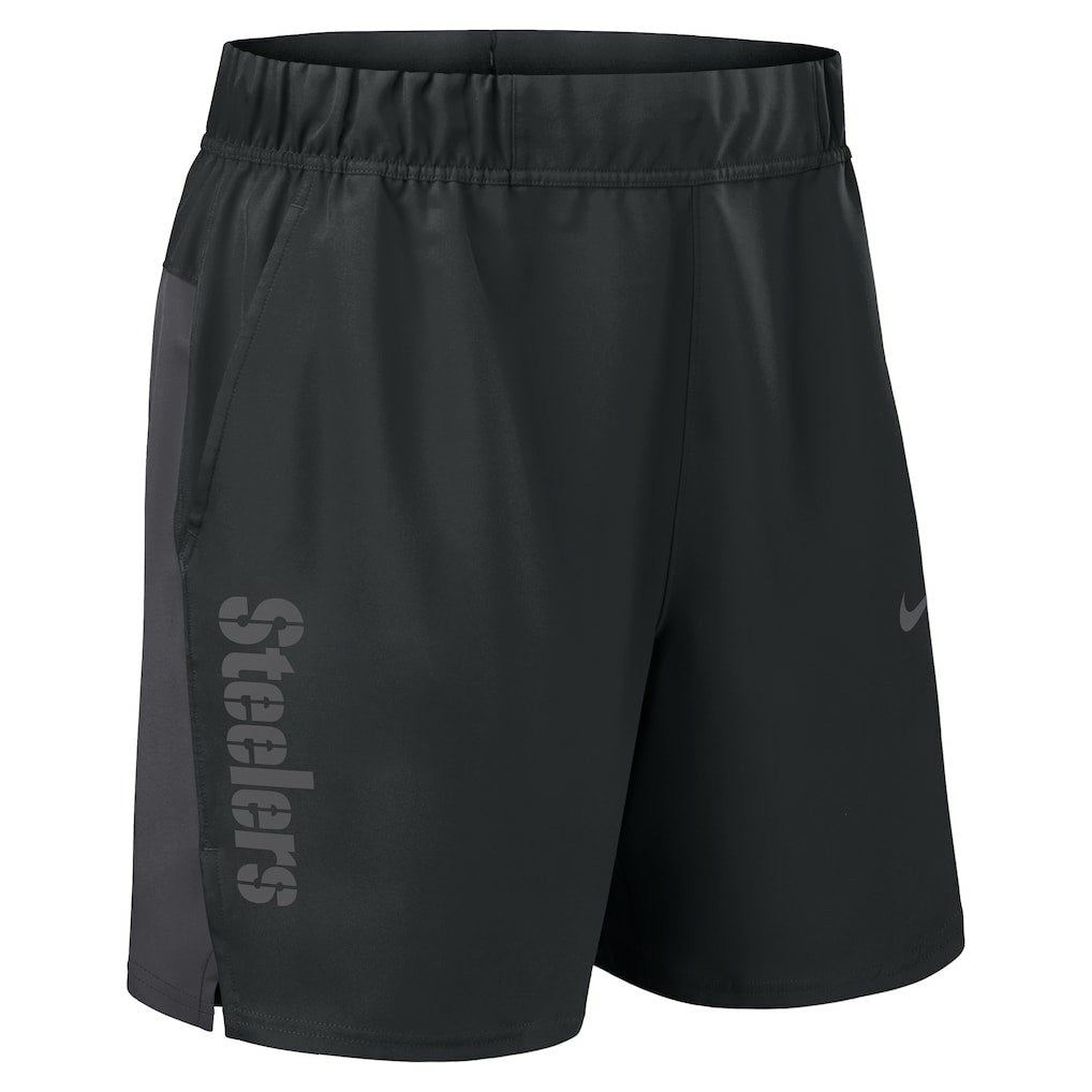 Pittsburgh Steelers Woven Victory Dri-FIT Shorts - Black | Nike for sale