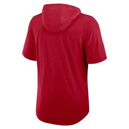 Tampa Bay Buccaneers Lockup Tri-Blend Hoodie T-Shirt - Red | Nike for sale