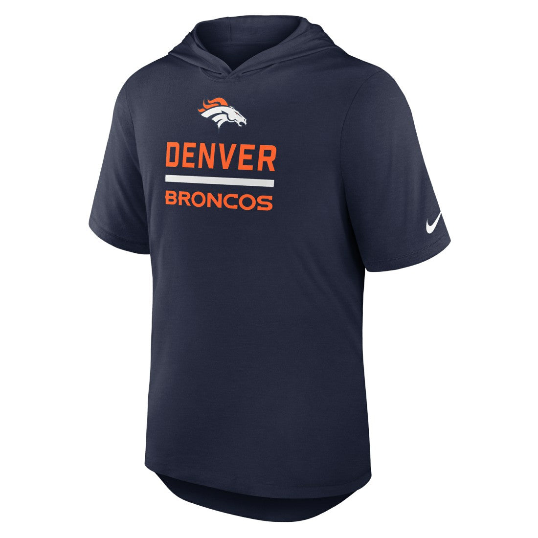Denver Broncos Lockup Tri-Blend Hoodie T-Shirt - Navy | Nike cheap