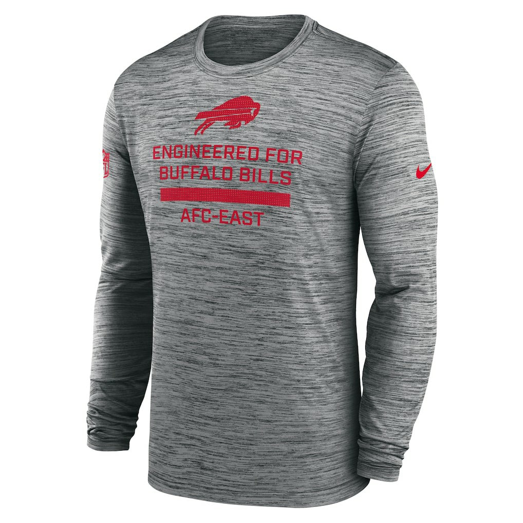 Buffalo Bills Sideline Velocity Performance Long Sleeve T-Shirt - Gray | Nike on sale