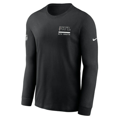 Atlanta Falcons Sideline Dri-FIT Long Sleeve T-Shirt - Black | Nike sale