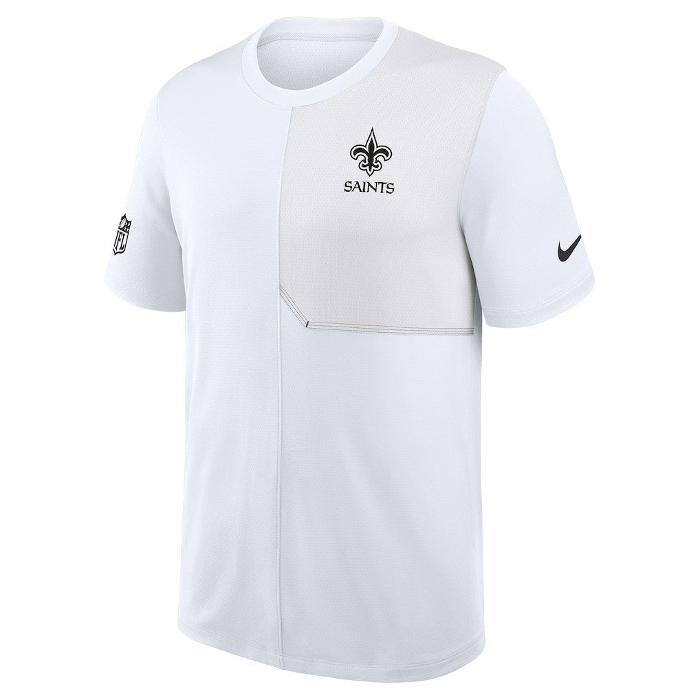 New Orleans Saints Sideline UV Dri-Fit Coach Shirt - White | Nike cheap