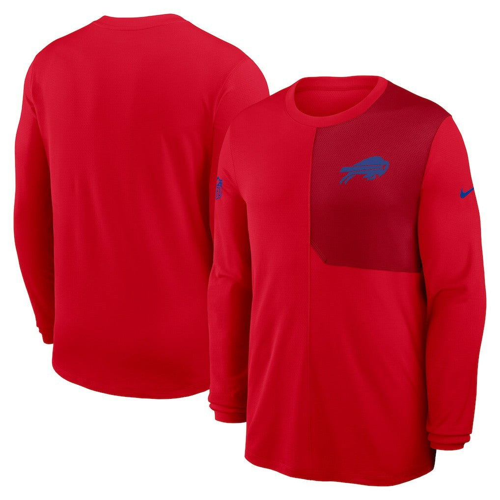 Buffalo Bills Sideline Coach UV Dri-FIT Long Sleeve Shirt - Red | Nike discount