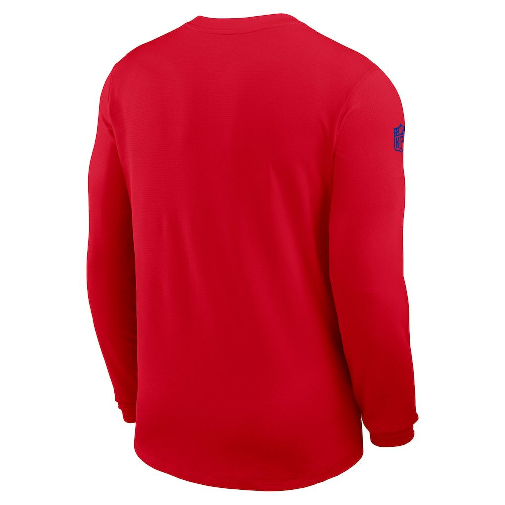 Buffalo Bills Sideline Coach UV Dri-FIT Long Sleeve Shirt - Red | Nike discount