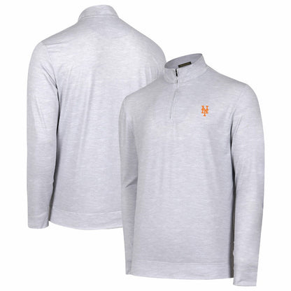 New York Mets Sublime Tri-Blend Quarter-Zip Jacket - Gray