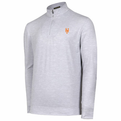 New York Mets Sublime Tri-Blend Quarter-Zip Jacket - Gray