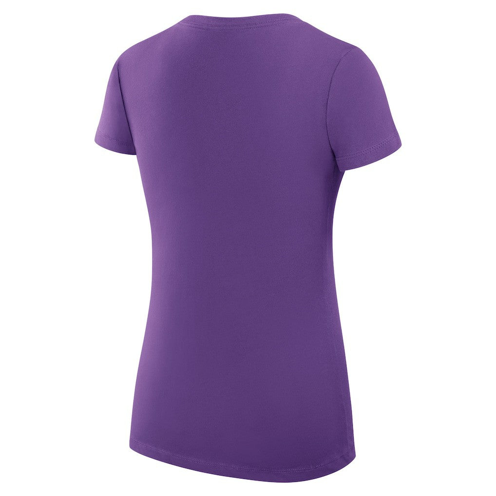 Minnesota Vikings G-III 4Her by Carl Banks Women's Super-Slim Fit Lightweight Collage Team V-Neck T-Shirt - Purple sale