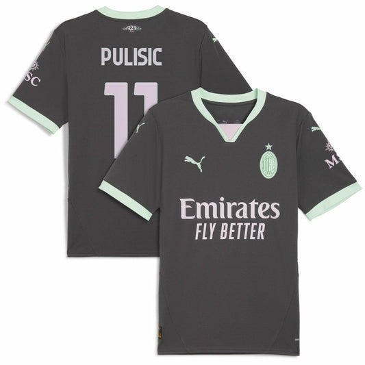 Christian Pulisic AC Milan 2024/25 Third Replica Player Jersey - Charcoal | Puma online