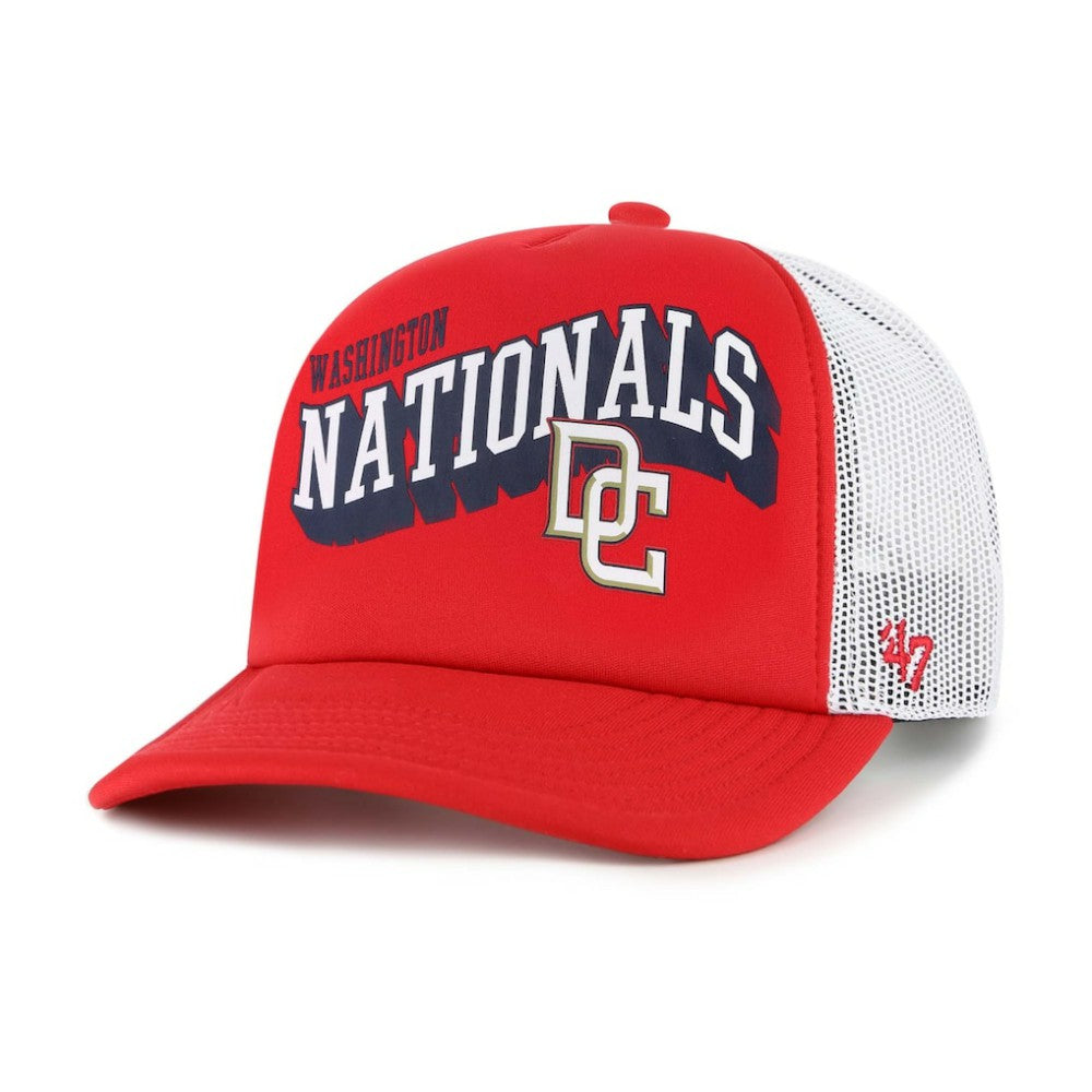 Washington Nationals Meander Foam Trucker Snapback Hat - Red | 47 brand