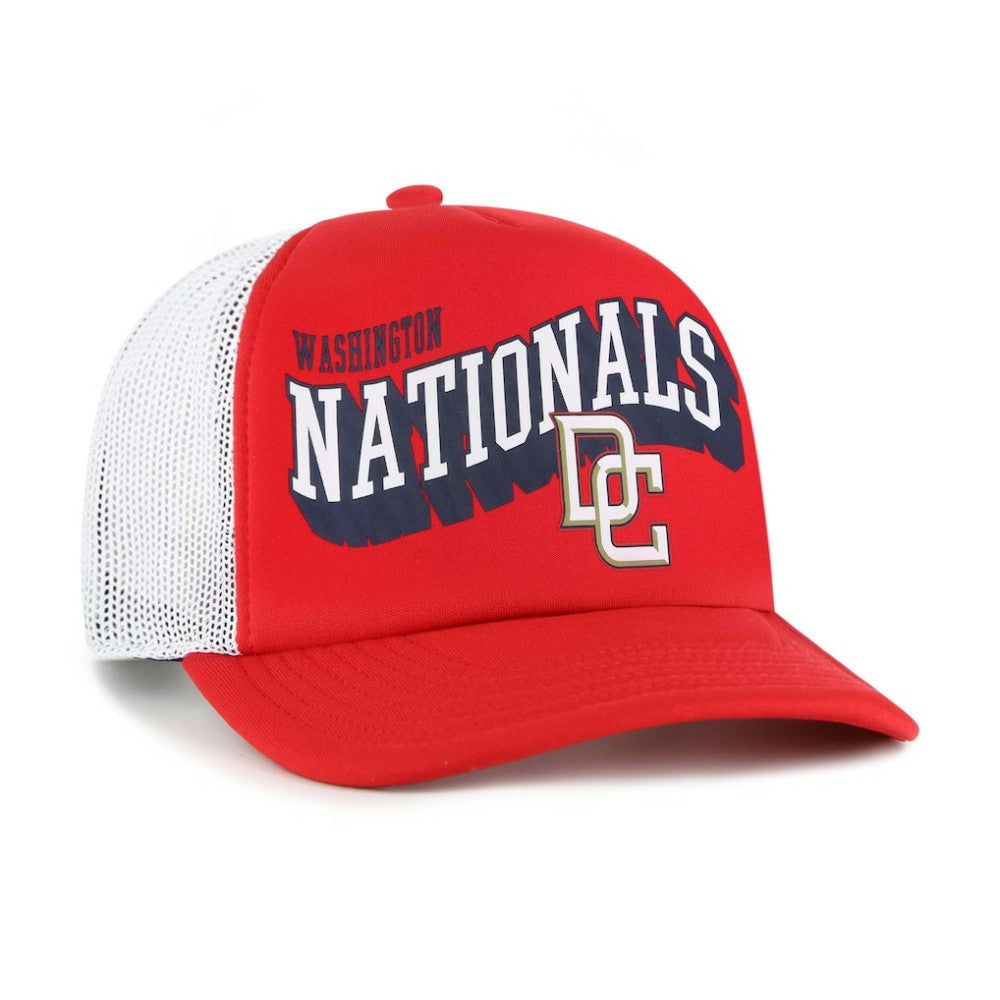 Washington Nationals Meander Foam Trucker Snapback Hat - Red | 47 brand