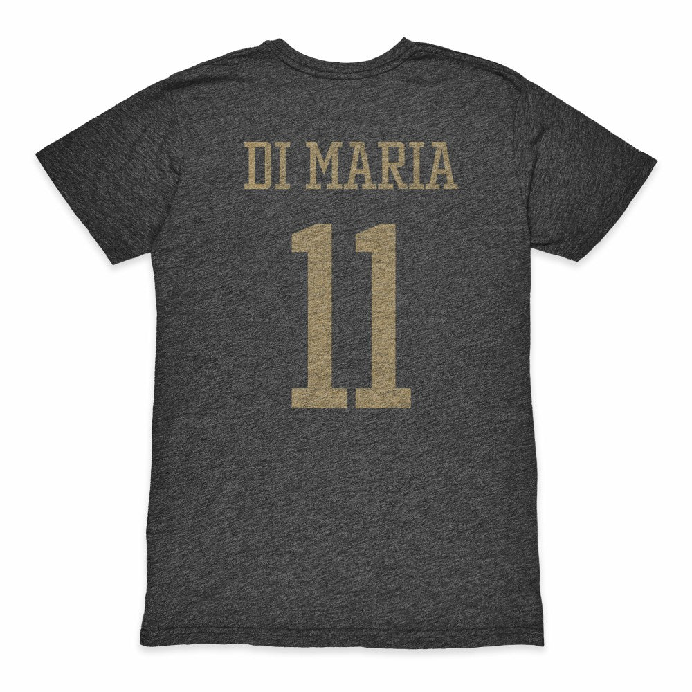 Angel Di Maria Argentina National Team 1863FC Retro Player Tri-Blend T-Shirt - Black discount