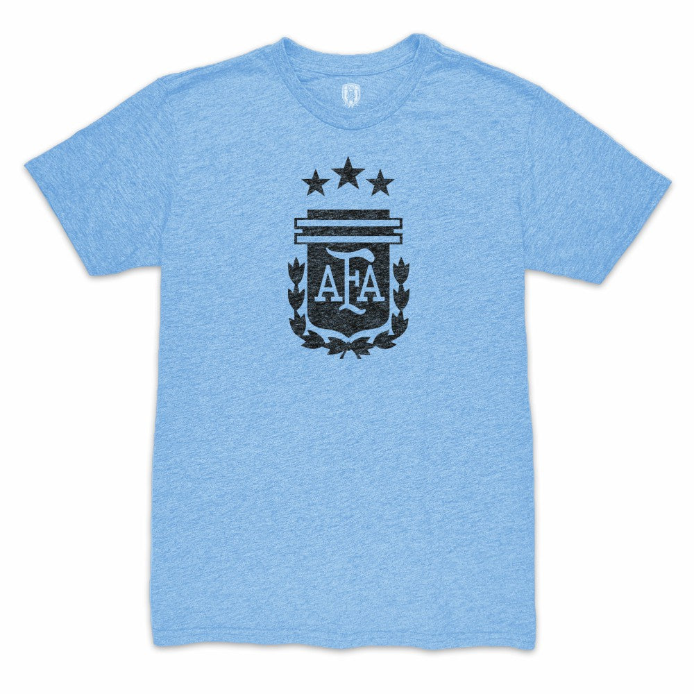 Angel Di Maria Argentina National Team 1863FC Retro Player Tri-Blend T-Shirt - Light Blue sale
