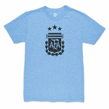 Angel Di Maria Argentina National Team 1863FC Retro Player Tri-Blend T-Shirt - Light Blue sale