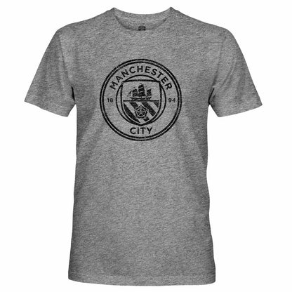 Manchester City 1863FC Mono Badge Retro Tri-Blend T-Shirt - Heather Gray cheap