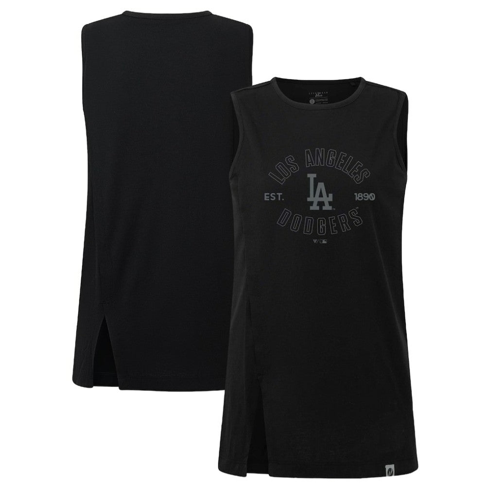Los Angeles Dodgers Levelwear Women's Influx Abyssal Tank Top - Black
