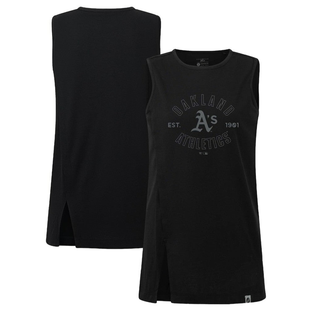 Oakland Athletics Levelwear Women's Influx Abyssal Tank Top - Black
