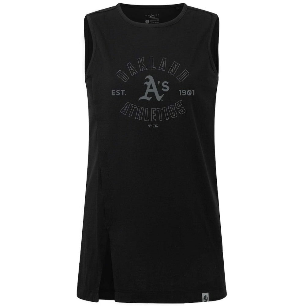Oakland Athletics Levelwear Women's Influx Abyssal Tank Top - Black