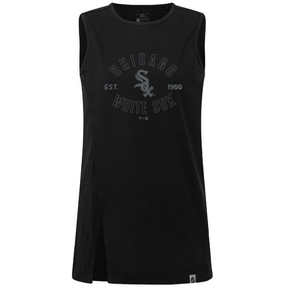 Chicago White Sox Levelwear Women's Influx Abyssal Tank Top - Black