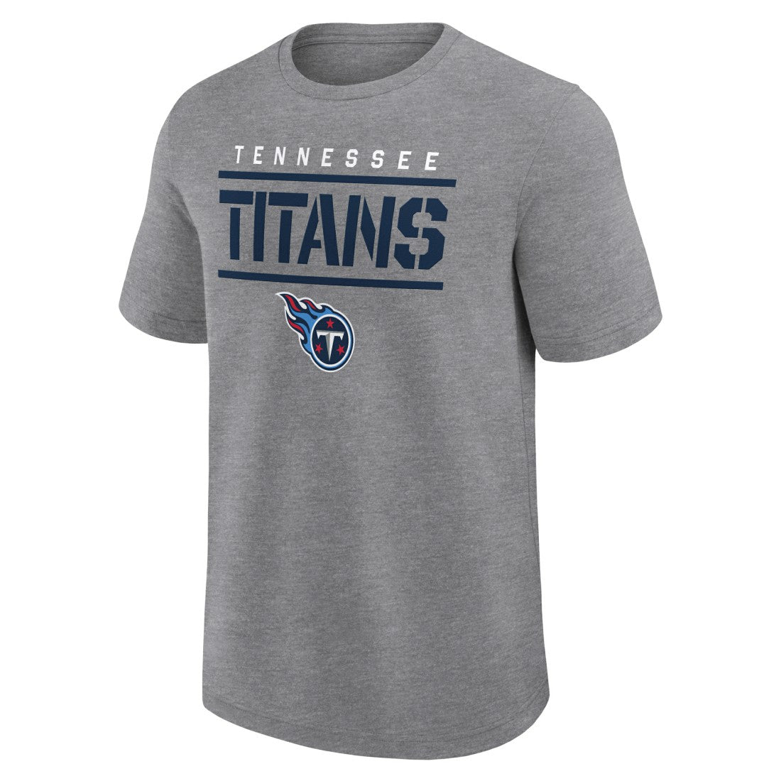 Tennessee Titans Logo Athletic Top Notch T-Shirt - Heather Gray on sale