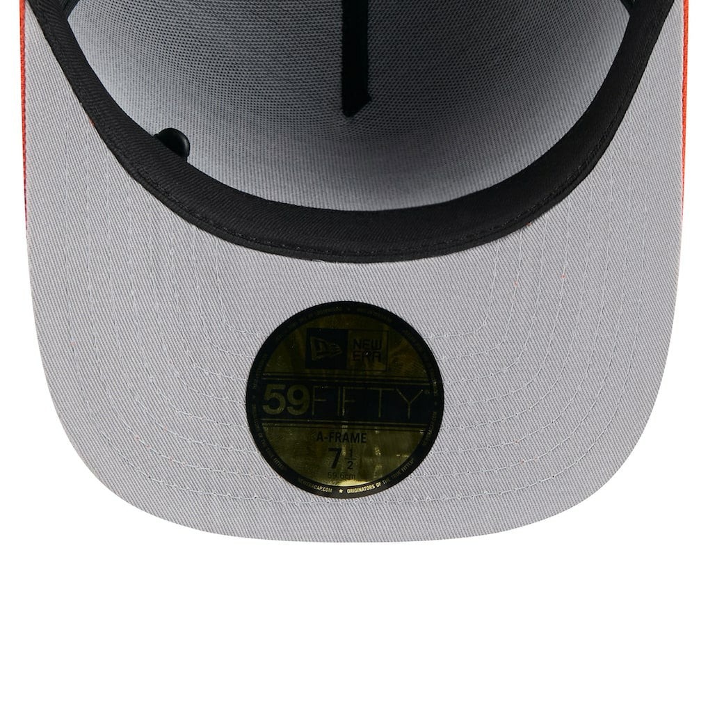 Cincinnati Bengals New Era 2025 NFL Draft On Stage A-Frame 59FIFTY Fitted Hat - Black/Orange on sale