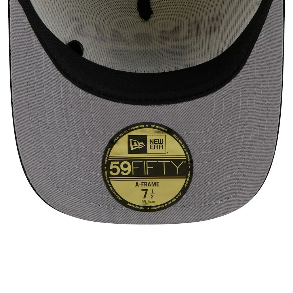 Cincinnati Bengals New Era 2025 NFL Draft A-Frame 59FIFTY Fitted Hat - Cream/Black sale