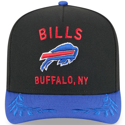 Buffalo Bills New Era 2025 NFL Draft A-Frame 9FIFTY Snapback Hat - Black/Royal online
