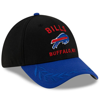 Buffalo Bills New Era 2025 NFL Draft 39THIRTY Flex Hat - Black/Royal on sale