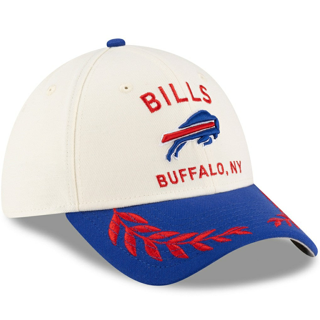 Buffalo Bills New Era 2025 NFL Draft 39THIRTY Flex Hat - Cream/Royal for sale