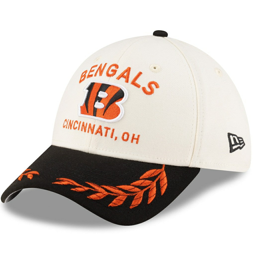 Cincinnati Bengals New Era 2025 NFL Draft 39THIRTY Flex Hat - Cream/Black discount