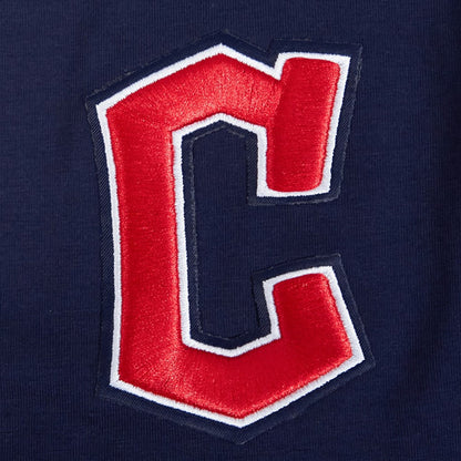 Cleveland Guardians Pro Standard Women's Game Day Classics Baby Doll Cropped T-Shirt - Navy