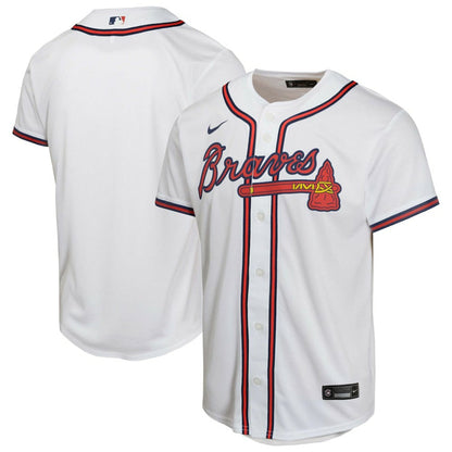Atlanta Braves Youth Home Game Jersey - White | Nike