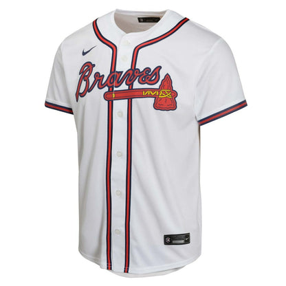 Atlanta Braves Youth Home Game Jersey - White | Nike