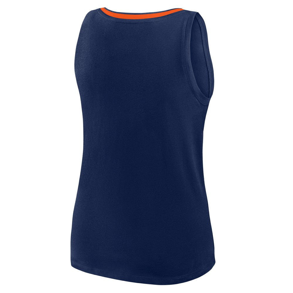 Houston Astros Women's Plus Sized Stellar Win V-Neck Tank Top - Navy