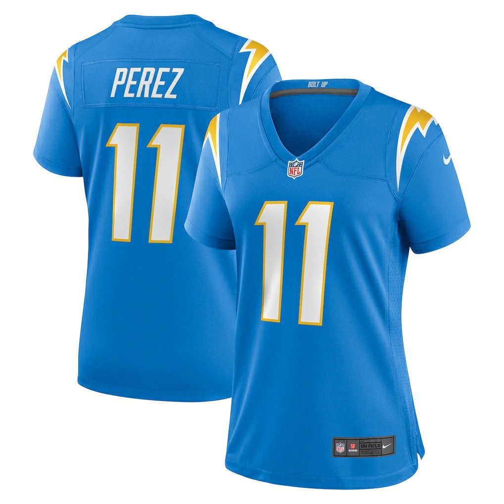 Luis Perez Los Angeles Chargers Women's Team Game Jersey - Powder Blue | Nike for sale