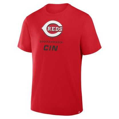 Cincinnati Reds Clubhouse Legacy Side Swipe T-Shirt - Red