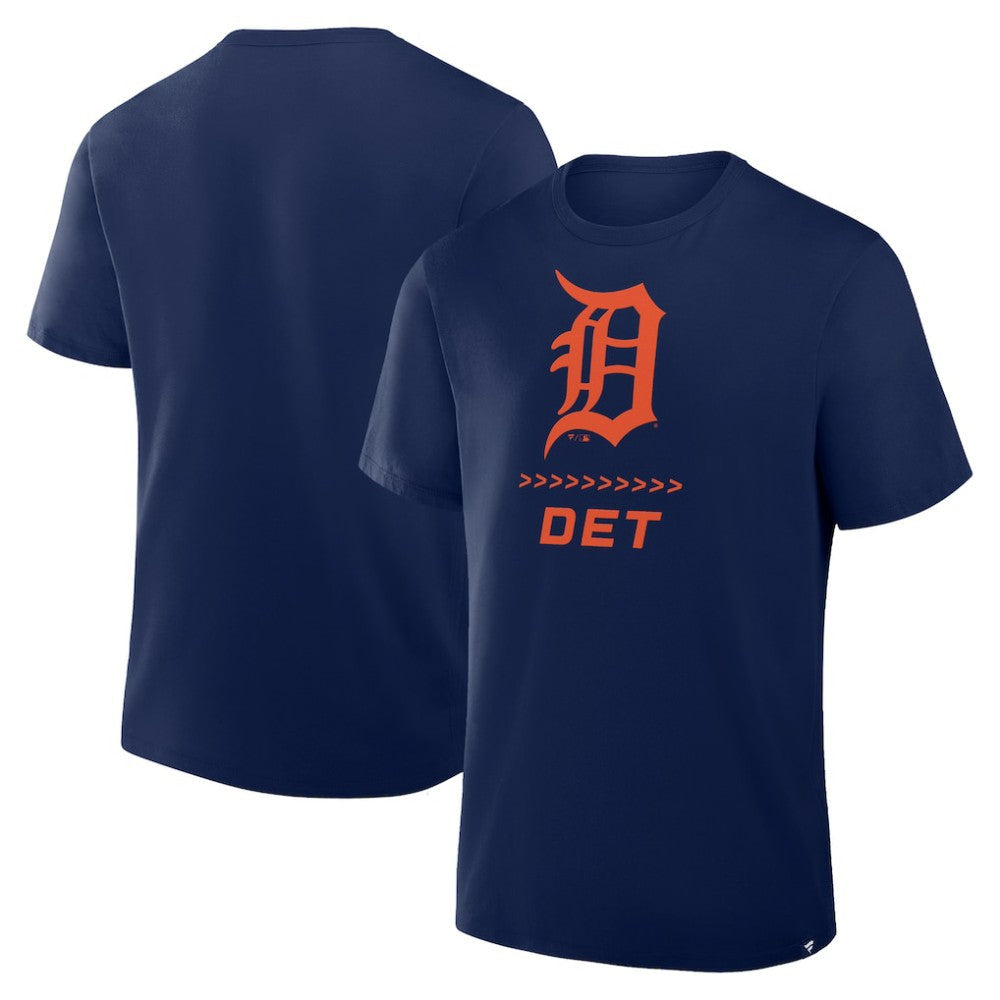 Detroit Tigers Clubhouse Legacy Side Swipe T-Shirt - Navy