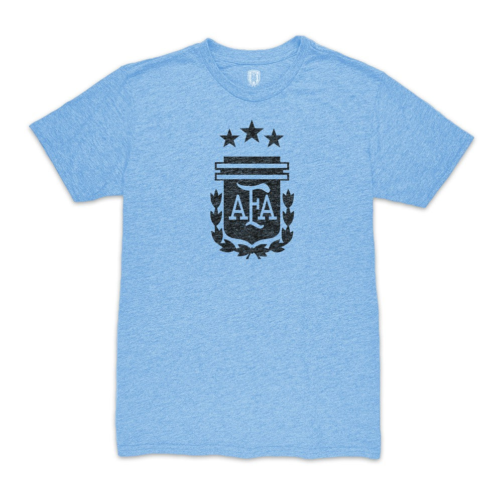 Cristian Romero Argentina National Team 1863FC Player Vintage Tri-Blend T-Shirt - Light Blue sale