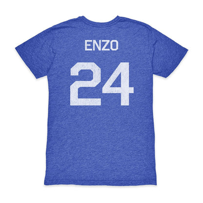 Enzo Fernández Argentina National Team 1863FC Player Vintage Tri-Blend T-Shirt - Blue outlet