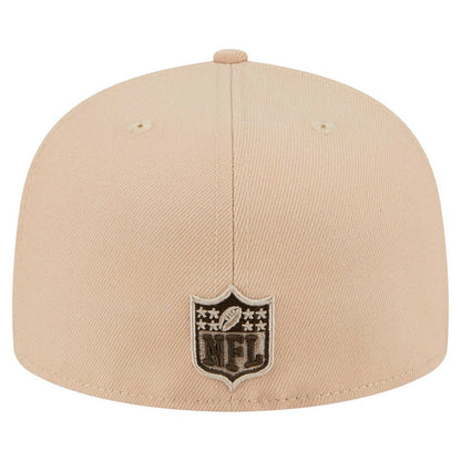 Pittsburgh Steelers New Era Candied Pecan 59FIFTY Fitted Hat - Tan on sale