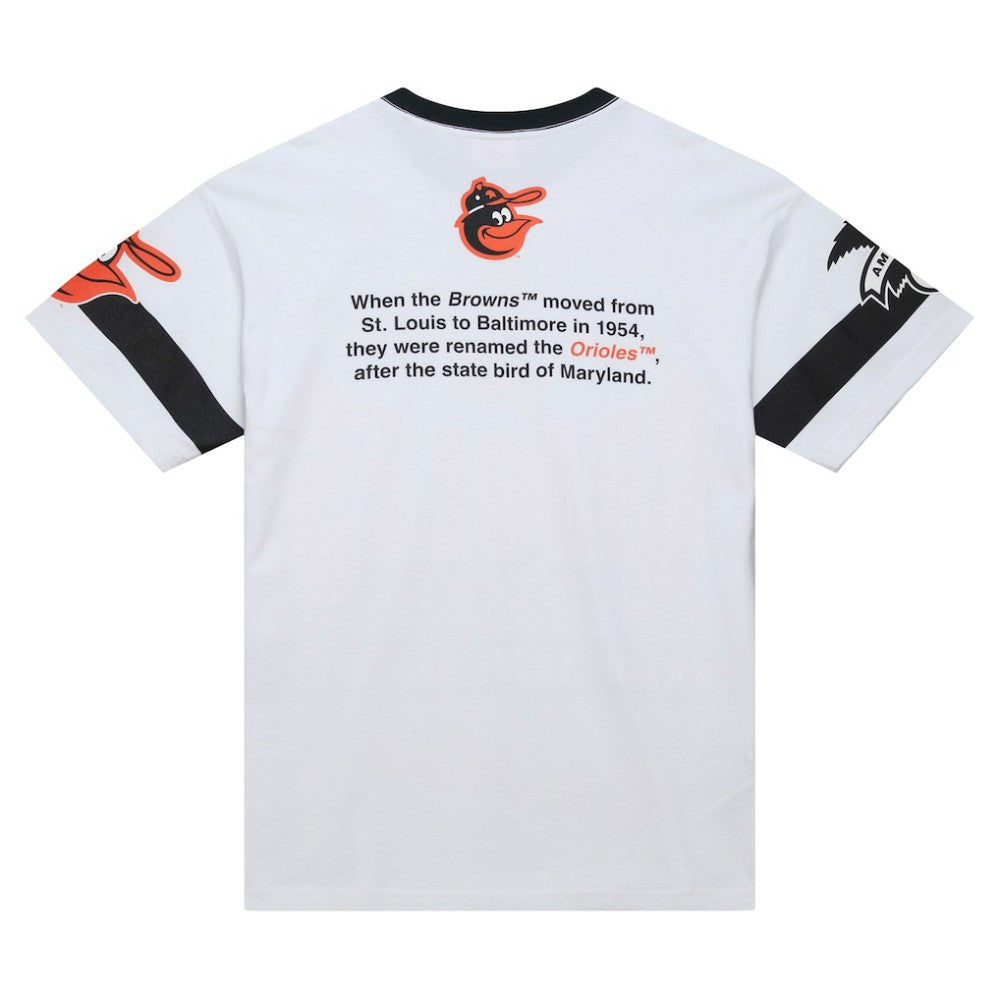 Baltimore Orioles Cooperstown Collection Team Origins Premium T-Shirt - White | Mitchell & Ness