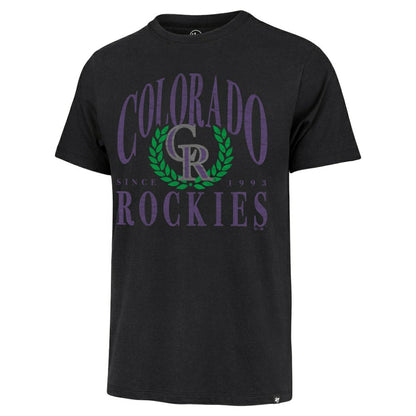 Colorado Rockies Pitchout Franklin T-Shirt - Black | 47 brand