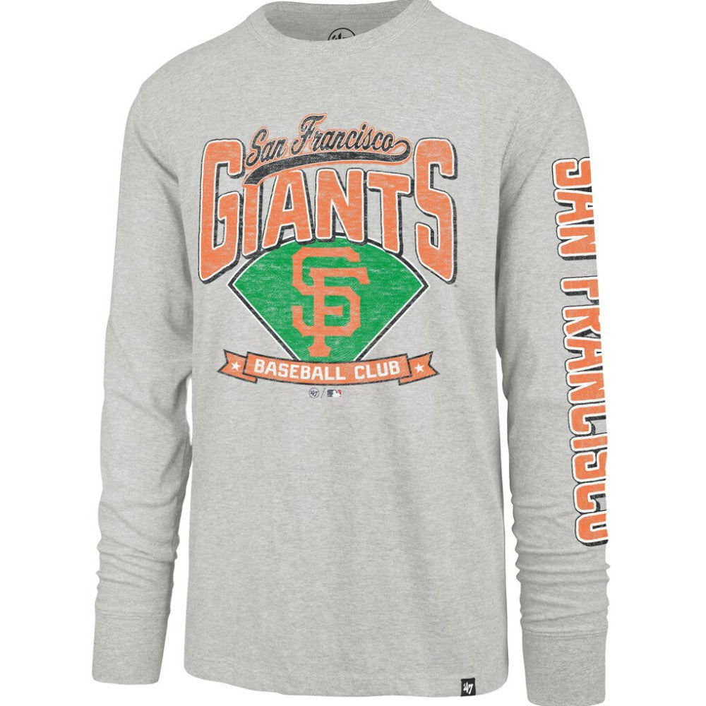 San Francisco Giants Fair Ball Franklin Long Sleeve T-Shirt - Gray | 47 brand