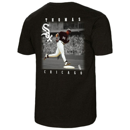 Frank Thomas Chicago White Sox Legends Collection Vintage Logo T-Shirt - Black | Mitchell & Ness