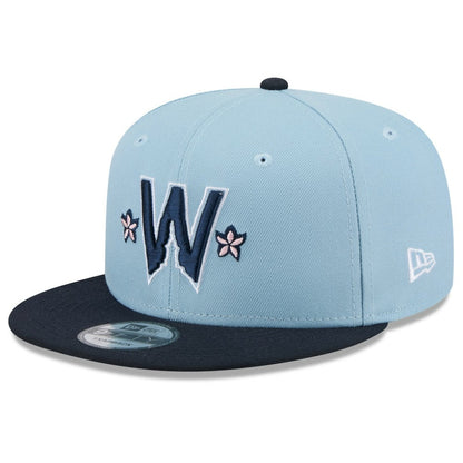 Washington Nationals 2025 City Connect 9FIFTY Snapback Hat - Light Blue/Navy | New Era