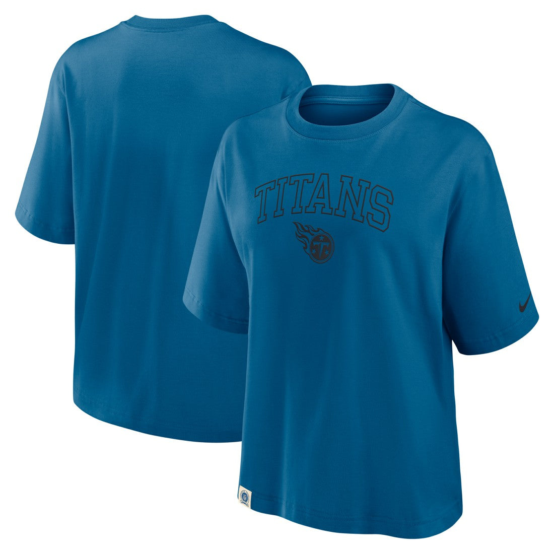 Tennessee Titans Women's Glory Arch Boxy T-Shirt - Blue | Nike online
