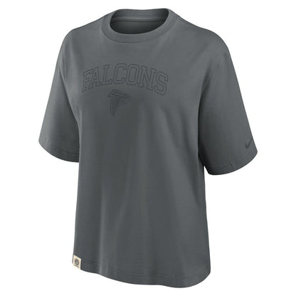 Atlanta Falcons Women's Glory Arch Boxy T-Shirt - Charcoal | Nike for sale