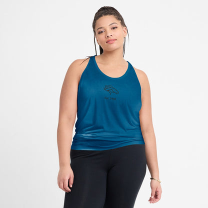 Denver Broncos Women's Glory Open-Back Crisscross Dri-FIT Tank Top - Turquoise | Nike sale