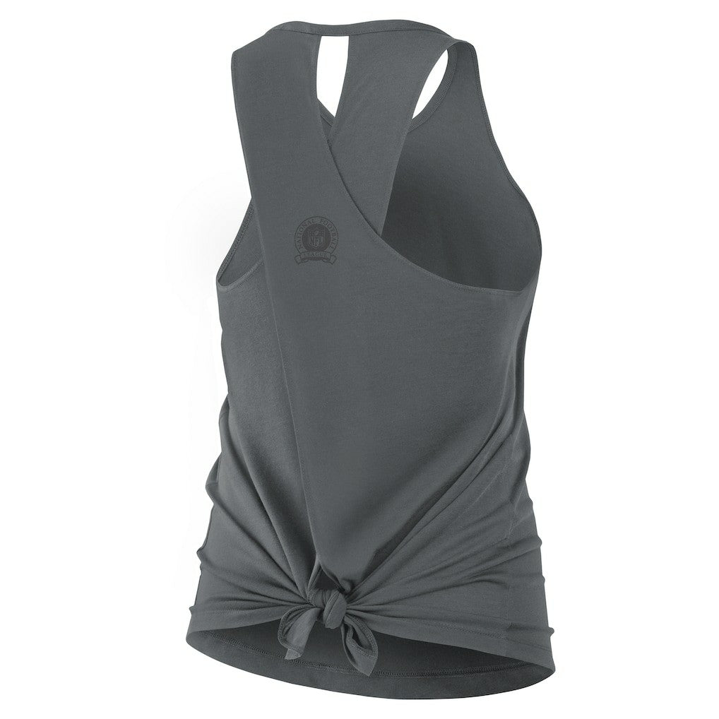 New Orleans Saints Women's Glory Open-Back Crisscross Dri-FIT Tank Top - Charcoal | Nike outlet